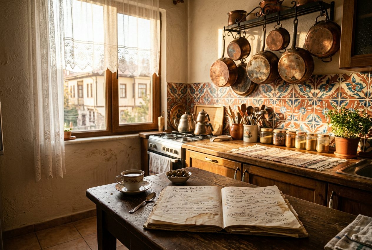 An Ankara kitchen in Yenimahalle, the origin of bedranacar's recipes